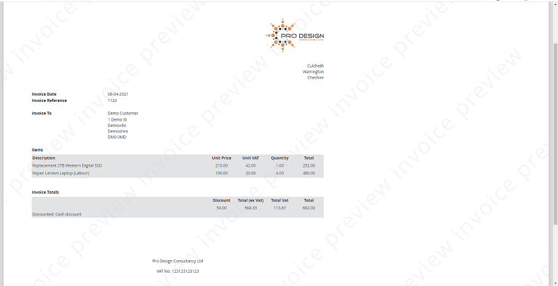 easyinvoice - preview